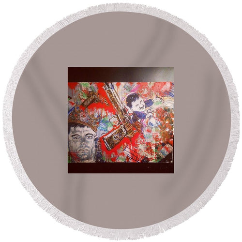 El Chopo - Round Beach Towel