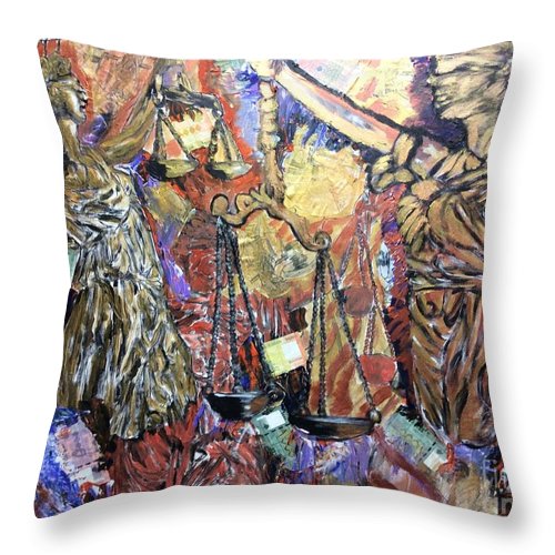 Lady Justice - Throw Pillow