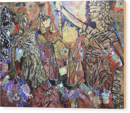 Lady Justice - Wood Print