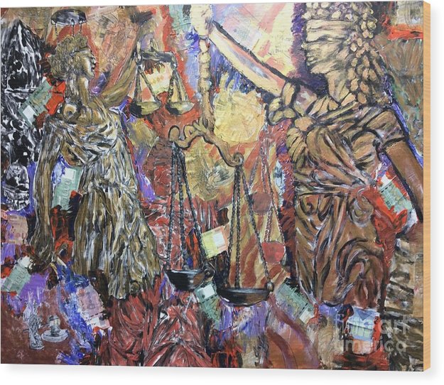 Lady Justice - Wood Print