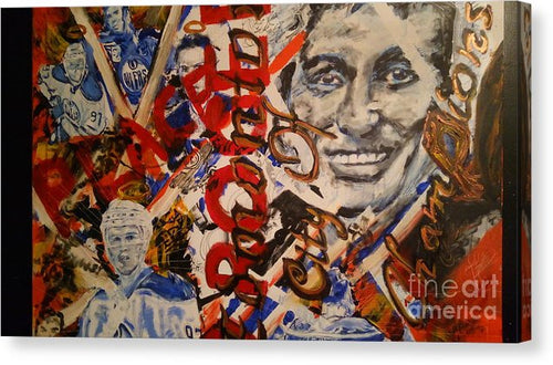 Oiler's Hockey - Canvas Print