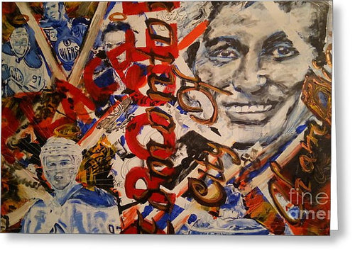 Oiler's Hockey - Greeting Card