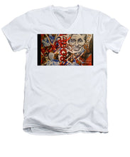 Load image into Gallery viewer, Oiler&#39;s Hockey - Men&#39;s V-Neck T-Shirt