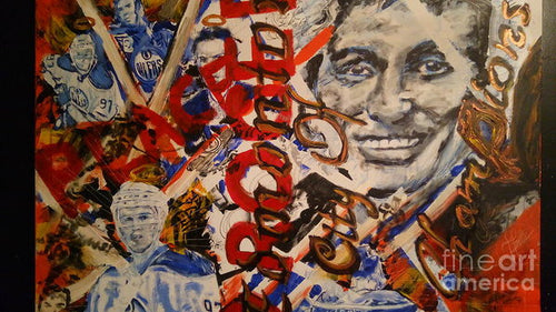 Oiler's Hockey - Art Print