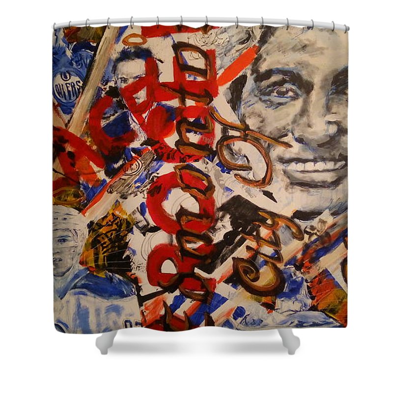 Oiler's Hockey - Shower Curtain