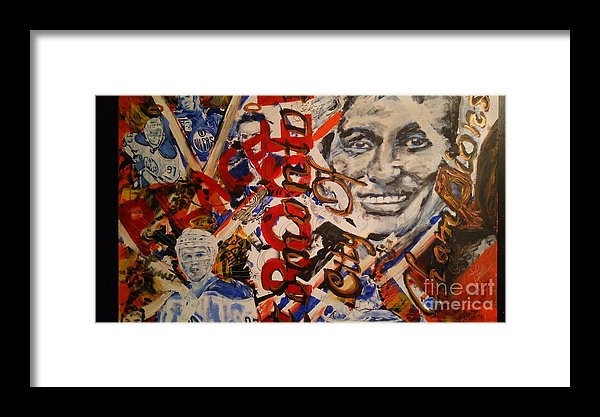 Oiler's Hockey - Framed Print