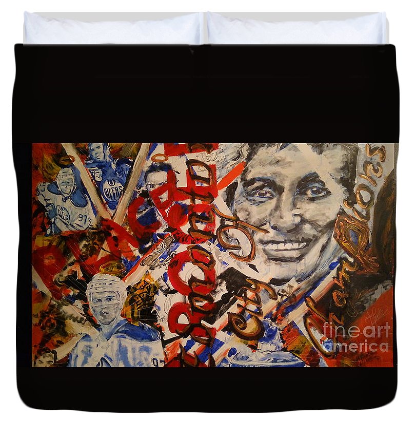 Oiler's Hockey - Duvet Cover