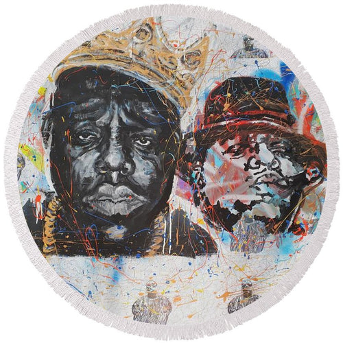 The Notorious B.i.g - Round Beach Towel